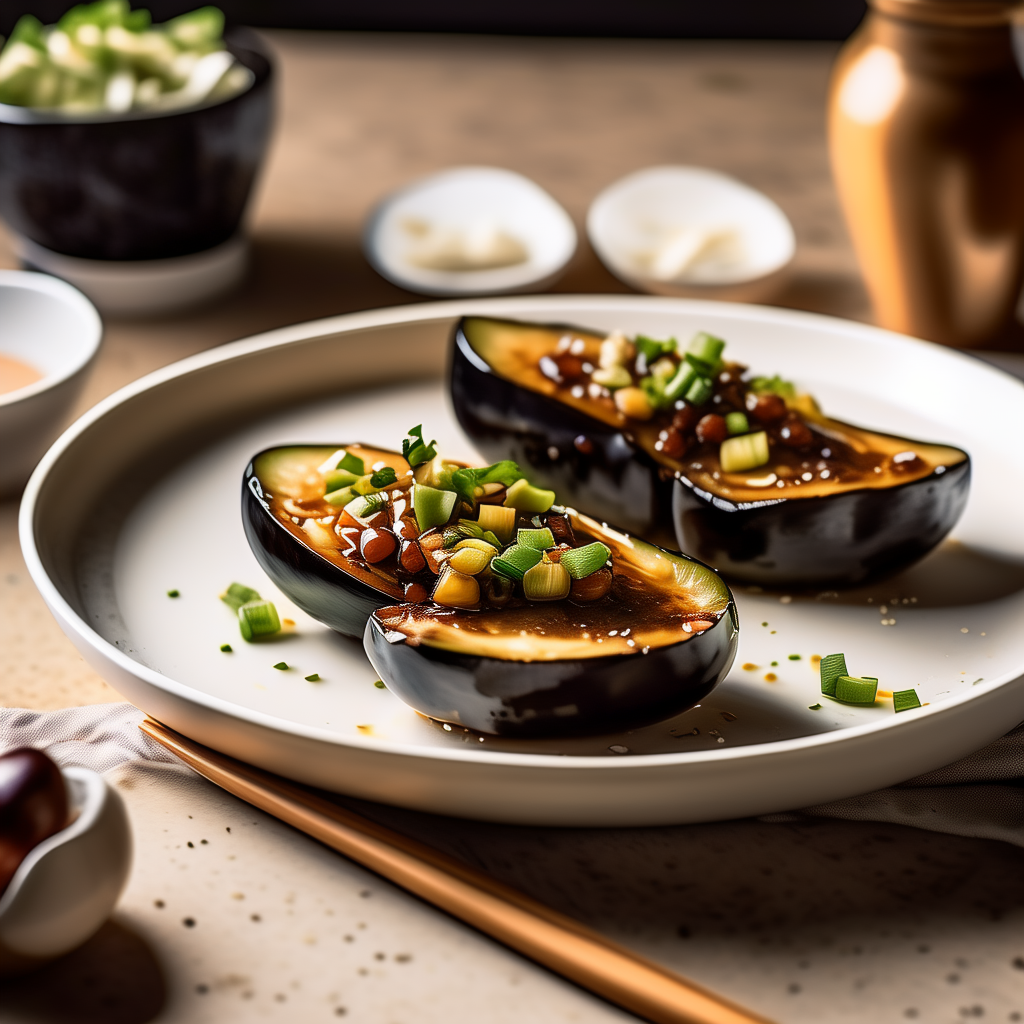Miso-Braised Eggplant